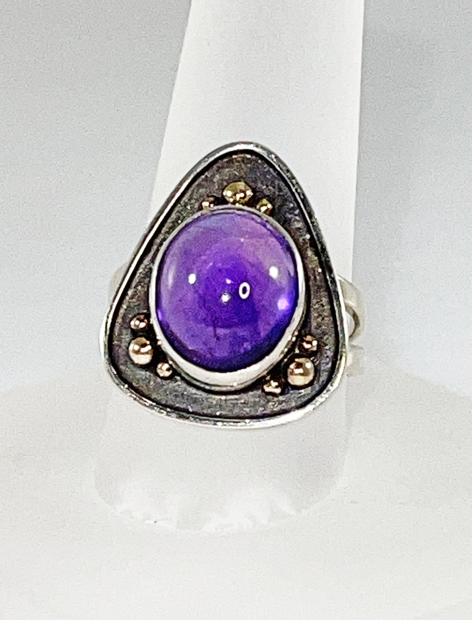 Brooke Barboza - Amethyst Planchette Ring