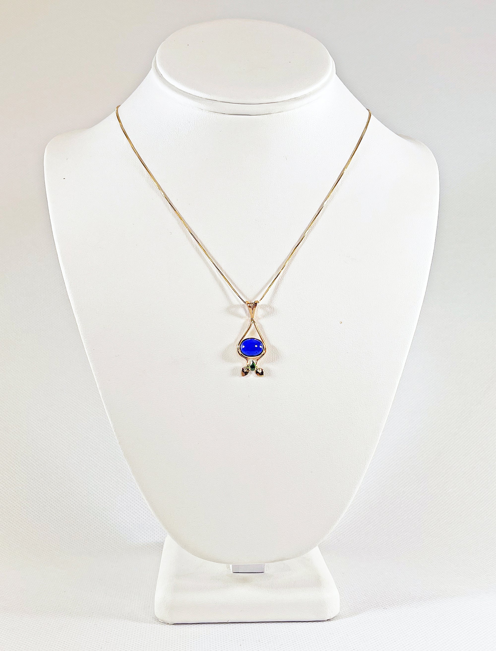 Cole Sheckler Necklace - Lapis Lazuli with Tsavorite Garnet