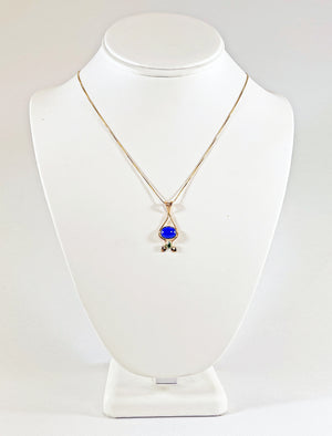 Cole Sheckler Necklace - Lapis Lazuli with Tsavorite Garnet