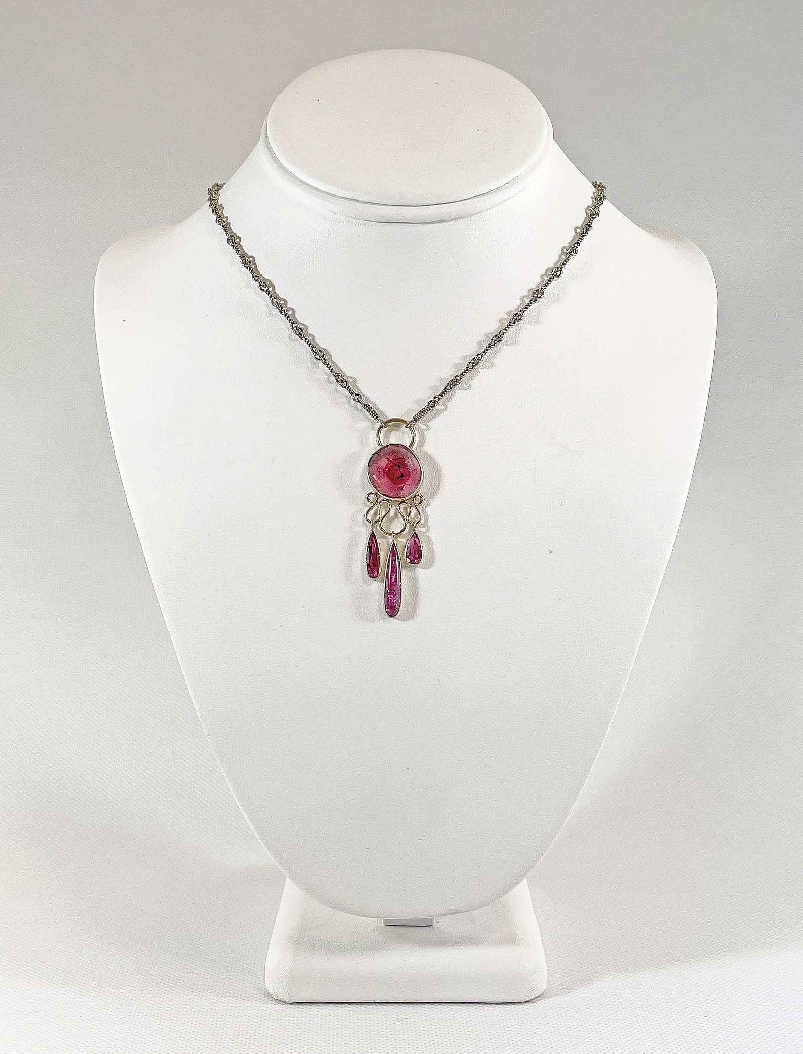 Brooke Barboza - Pink Tourmaline Dreamcatcher Pendant