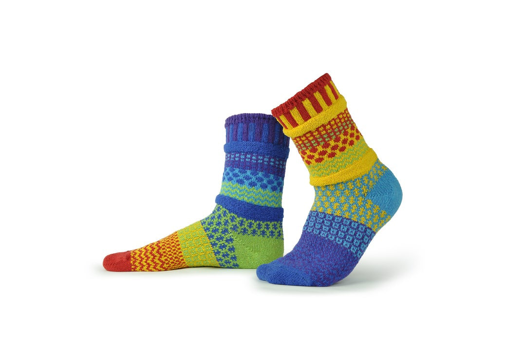 Solmate Socks - Rainbow Crew