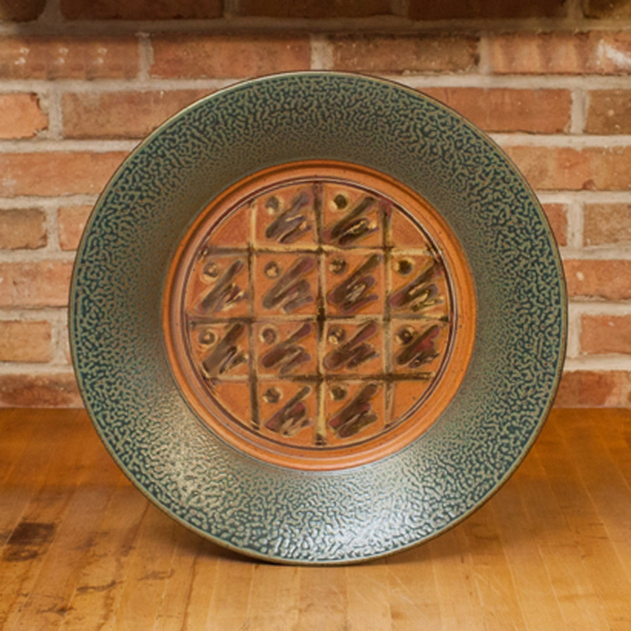 Royce Yoder Pottery - Platter: Tan/Ash