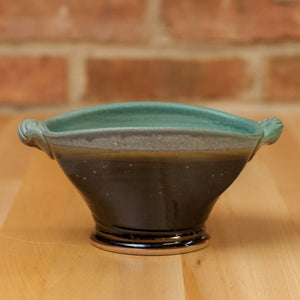 Royce Yoder Pottery - Square Serving Bowl: Copper/Black