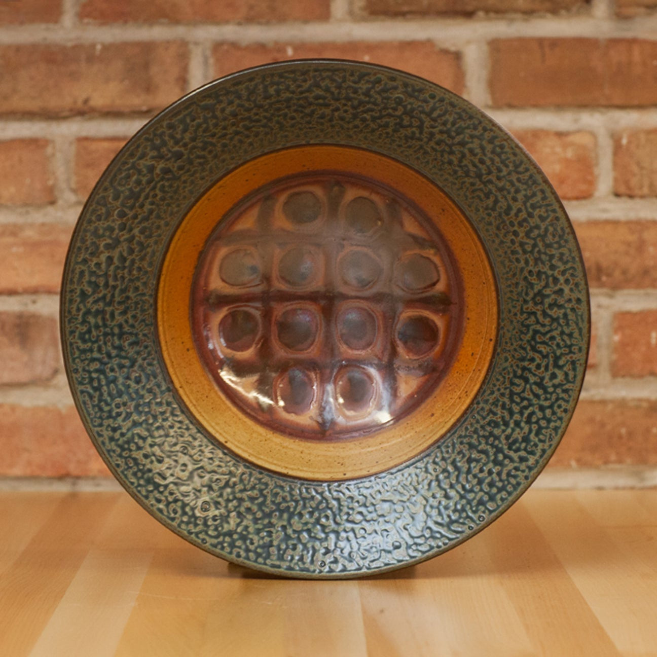 Royce Yoder Pottery - Large Serving Bowl: Tan Ash