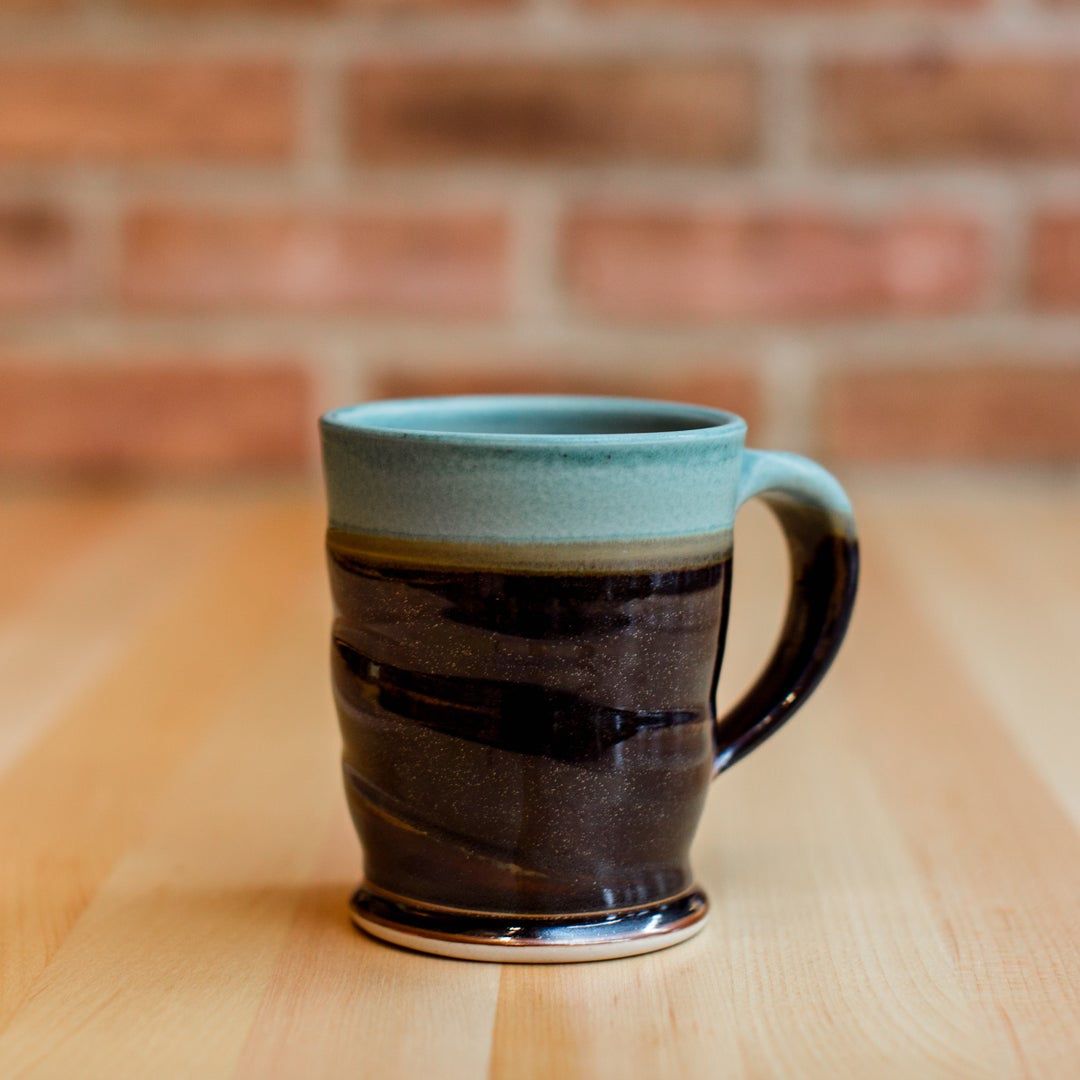 Royce Yoder Pottery - Mug: Copper/Black