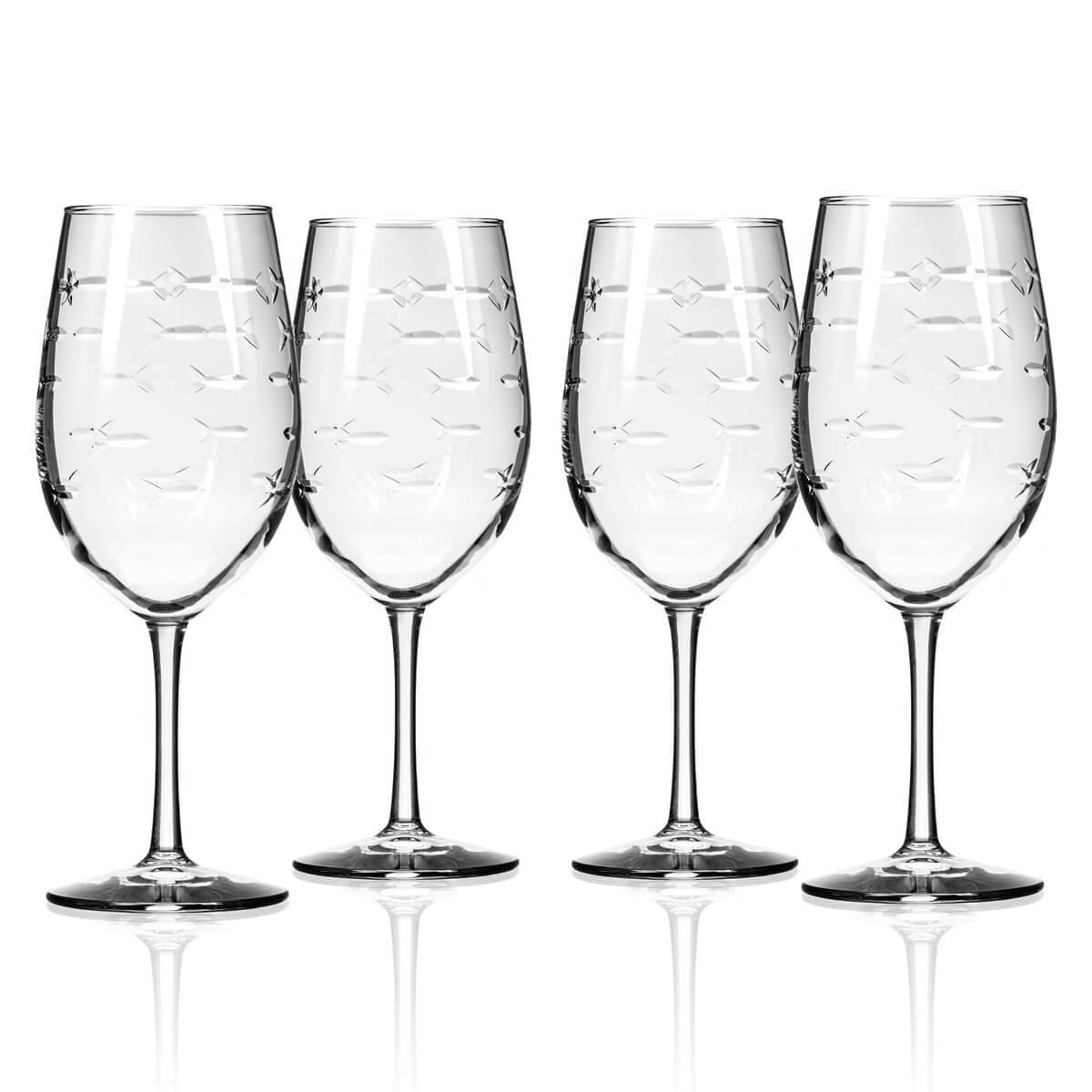 Rolf Glass - School of Fish 18oz Wine Glass